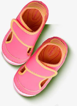 粉色可爱女童凉鞋素材