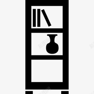 家具饰品客厅的对象在图书馆图标图标