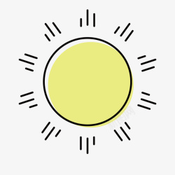卡通太阳矢量图素材