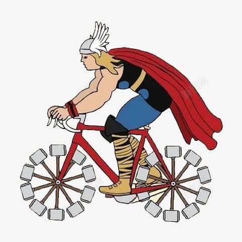 卡通人物骑自行车png免抠素材_88icon https://88icon.com 人物 创意 卡通 自行车 设计