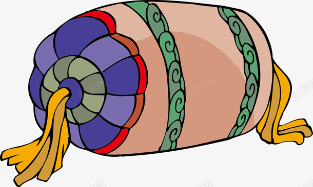 古代枕头矢量图ai免抠素材_88icon https://88icon.com 卡通 古代 枕头 矢量图
