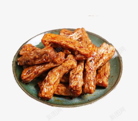 豆类辣条png免抠素材_88icon https://88icon.com 盘子 豆腐干 辣度 辣条 麻辣