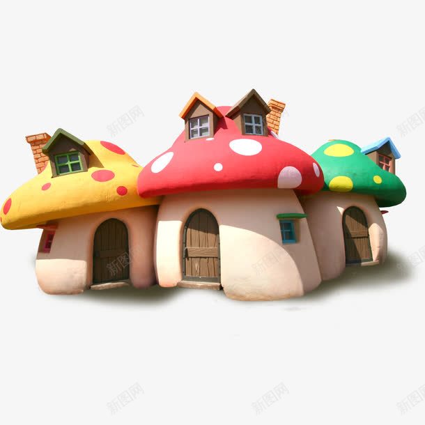 可爱的蘑菇房png免抠素材_88icon https://88icon.com 卡通蘑菇房 可爱的房子 红色蘑菇房 蘑菇房