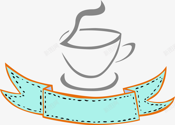卡通咖啡杯矢量图ai免抠素材_88icon https://88icon.com 矢量卡通咖啡杯 矢量图形 边框元素 矢量图