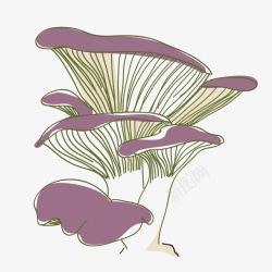 卡通蘑菇矢量图素材