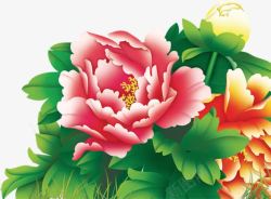 精美卡通彩色花朵植物素材
