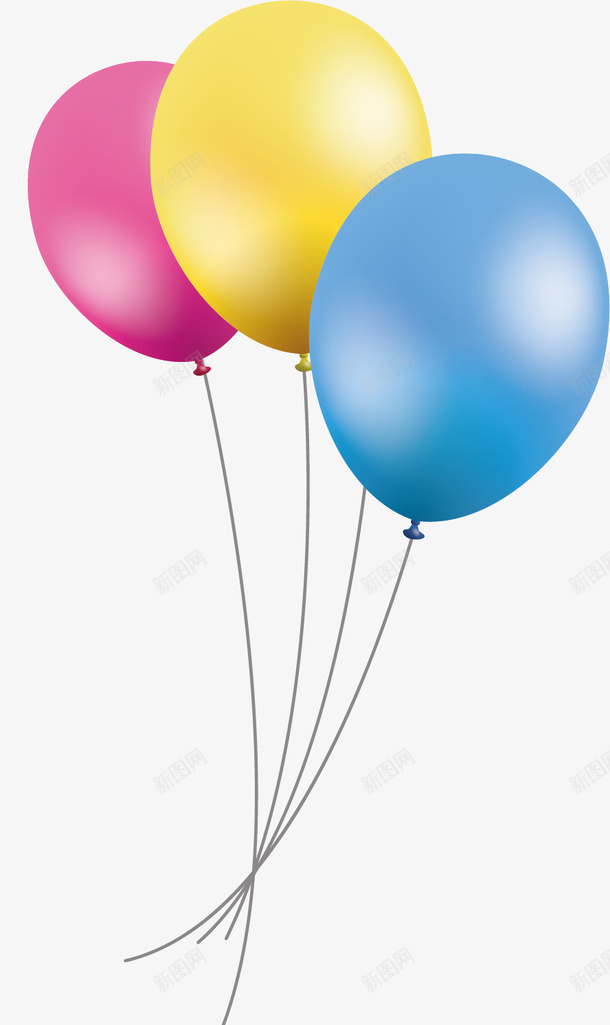 卡通气球矢量图ai免抠素材_88icon https://88icon.com PNG图 PNG图下载 创意卡通 卡通 卡通插图 彩色气球 情人节 插图 气球 节日气球 矢量图