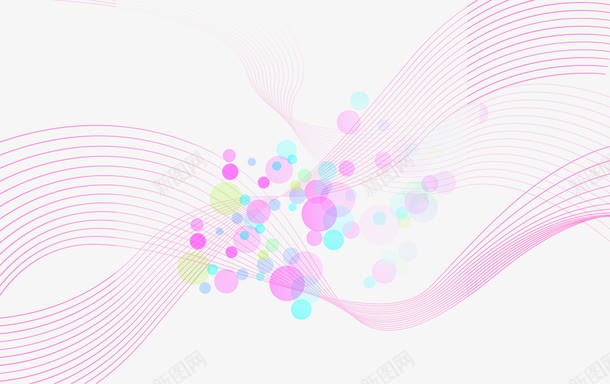 粉色唯美线条气泡png免抠素材_88icon https://88icon.com 气泡 粉色 线条 设计