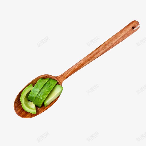 一把木勺子png免抠素材_88icon https://88icon.com 单只 木勺子 绿色食物