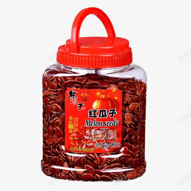 一罐红瓜子png免抠素材_88icon https://88icon.com 瓜子 红瓜子 罐子 零食小吃