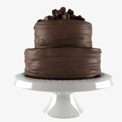 棕色花纹蛋糕架白色简单蛋糕架高清图片