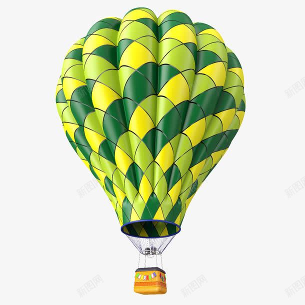 绿色清新可爱热气球png免抠素材_88icon https://88icon.com 可爱 清新 热气球 绿色
