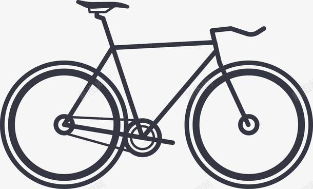 简约房子自行车矢量图图标图标