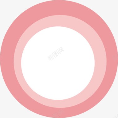 粉色圈圈提示图标图标