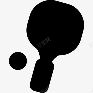 球球免抠素材乒乓球的轮廓图标图标