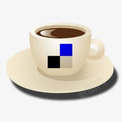 白色咖啡杯图标图标
