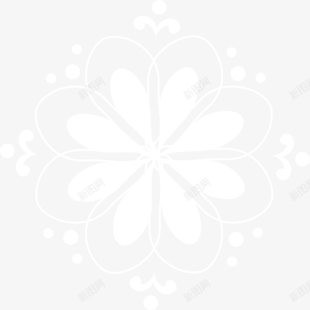 手绘白色花朵花瓣png免抠素材_88icon https://88icon.com 唯美 小清新 手绘花朵 白色花朵 白色花瓣 简约