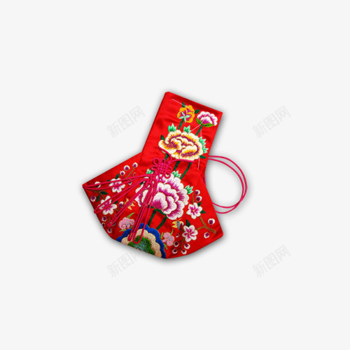 红色荷包png免抠素材_88icon https://88icon.com 中国风 复古饰品 红色 绣荷包 荷包