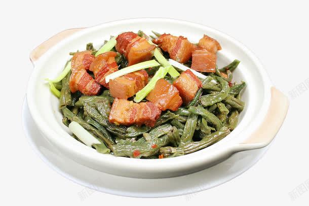 干豆角焖肉png免抠素材_88icon https://88icon.com 中华美食 传统美食 干豆角猪肉 美味熟菜 餐饮美食