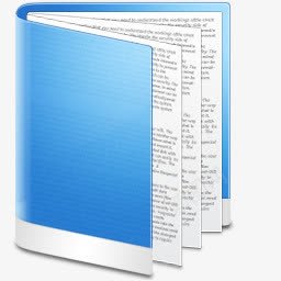 线上文件蓝色Doc文件夹图标图标
