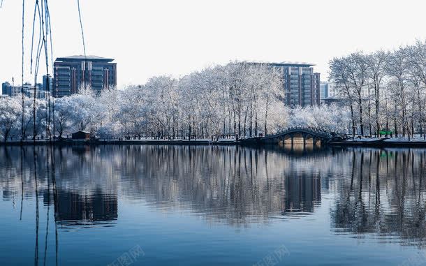 北京玉渊潭雪景二png免抠素材_88icon https://88icon.com 名胜古迹 旅游风景 著名建筑