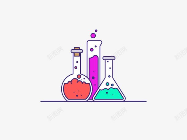 化学科学实验品插画png免抠素材_88icon https://88icon.com 化学 化学实验 插画 素材
