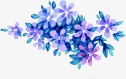紫色唯美意境花朵素材