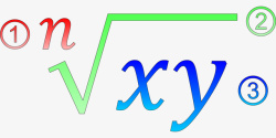 创意高等数学符号矢量图素材