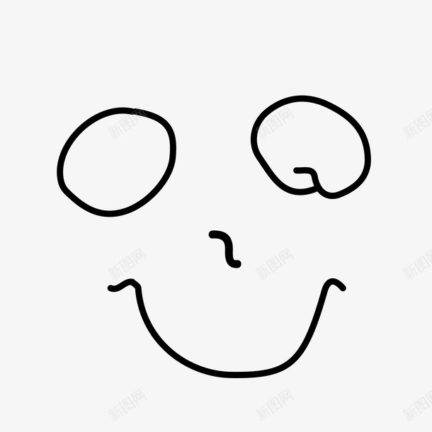 线条表情png免抠素材_88icon https://88icon.com 儿童画 手绘 简笔画 线条 表情 表情包 表情线条 黑线表情 黑色线条