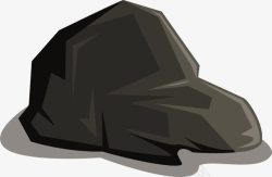 岩石黑色岩石山石素材