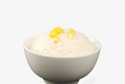 白米饭一碗玉米素材