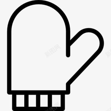烹饪烤箱手套图标图标