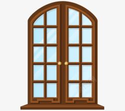 木制窗户素材