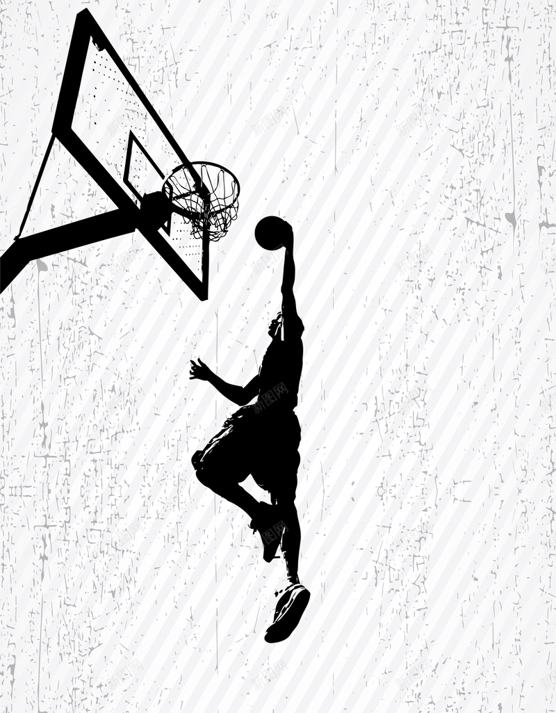 手绘插画篮球比赛矢量图ai设计背景_88icon https://88icon.com 创意 剪影人物 卡通人物 手绘 扣篮 插画 灌篮 篮球比赛 篮球运动 运动 运动背景 矢量图