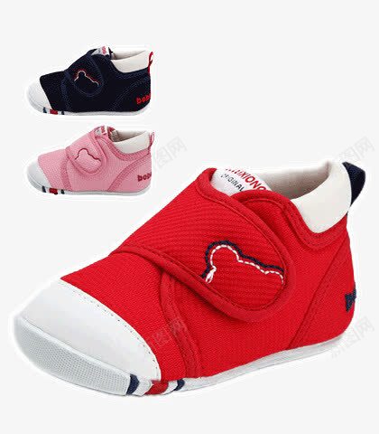 三色童鞋psd免抠素材_88icon https://88icon.com 童装 童鞋 粉色 红色 鞋子 黑色