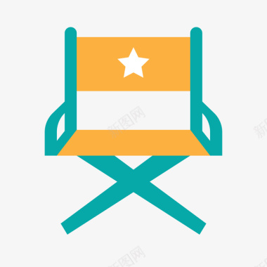 彩色卡通商务装饰彩色扁平化座椅元素矢量图图标图标
