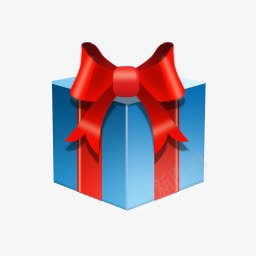 圣诞节蓝色礼盒礼物png免抠素材_88icon https://88icon.com 圣诞节 礼物 礼盒 蓝色