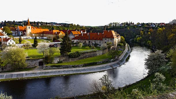 捷克克鲁姆洛夫五psd免抠素材_88icon https://88icon.com 各地名著 旅游景点 著名建筑