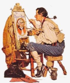 插画画家画画png免抠素材_88icon https://88icon.com 作画 卡通画家 插画 装饰图案