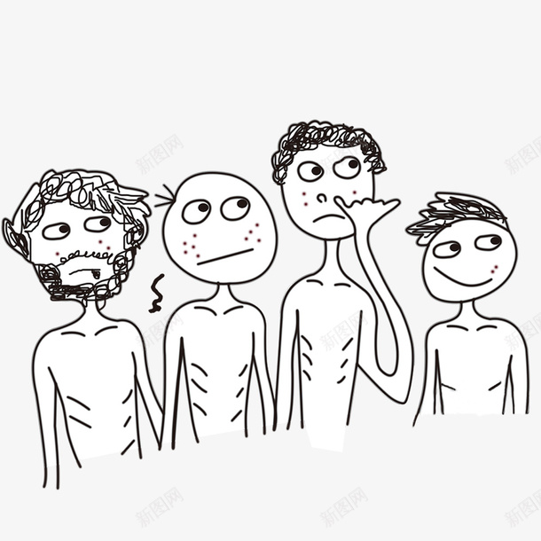 光棍节光棍海报背景元素png免抠素材_88icon https://88icon.com 人物 光棍 光棍节 海报创意设计 海报装饰 线条画