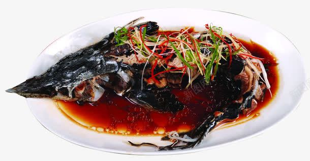 红烧鲟鱼png免抠素材_88icon https://88icon.com 产品实物 炒菜 熟菜 美味 美食 鱼类 鲟鱼