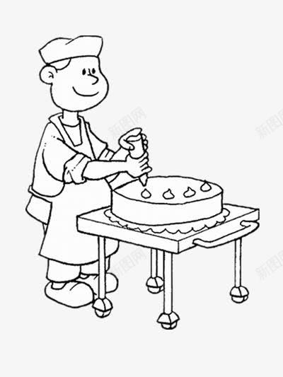 做蛋糕的小男孩png免抠素材_88icon https://88icon.com 素材 美味 蛋糕