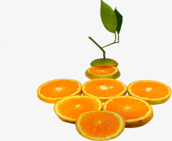 切成片的橙子素材