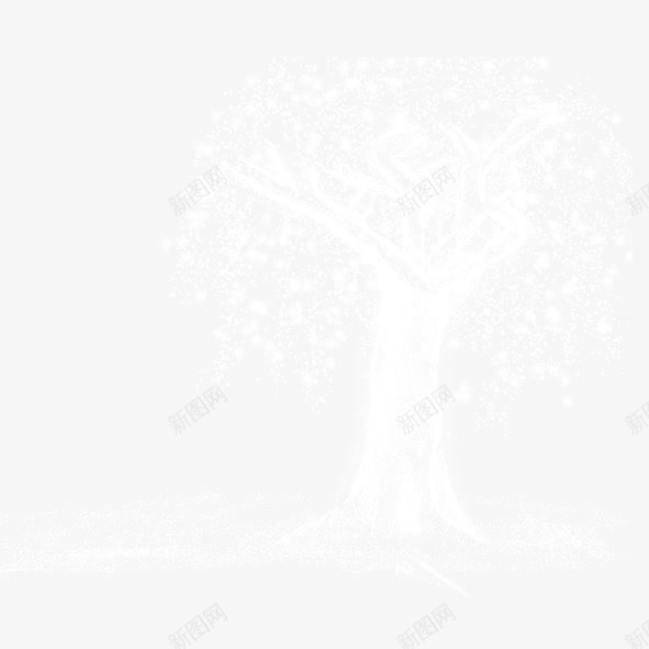 创意发光树插画png免抠素材_88icon https://88icon.com 发光树线条树创意发光树插画设计手绘插画插画