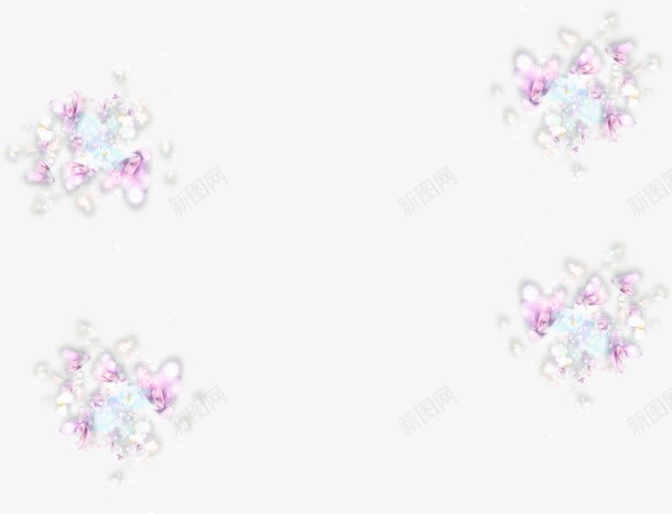 紫色梦幻花朵装饰png免抠素材_88icon https://88icon.com 梦幻 紫色 花朵 装饰