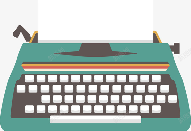 绿色卡通立体打字机png免抠素材_88icon https://88icon.com 传真机 卡通打字机 复古机器 立体打字机 绿色打字机 装饰图案