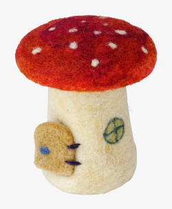 手工蘑菇小装饰元素素材