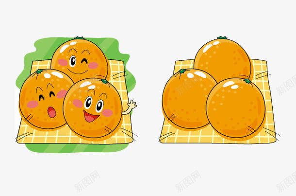 卡通金橘元素png免抠素材_88icon https://88icon.com 卡通金橘 小橘子 水果 蜜橘 金橘元素