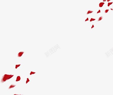 撒落的红色花瓣雨png免抠素材_88icon https://88icon.com 撒落 红色 花瓣