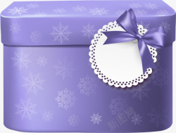 小清新紫色礼盒素材